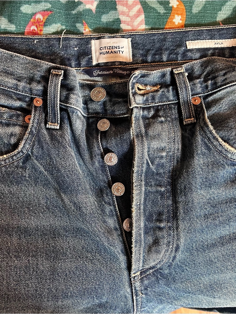 TWO pairs Citizens of Humanity jeans, like new! Style Ayla; 2 different washes. - Picture 6 of 12